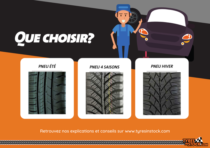Quelles différences entre un pneu été et 4 saisons
